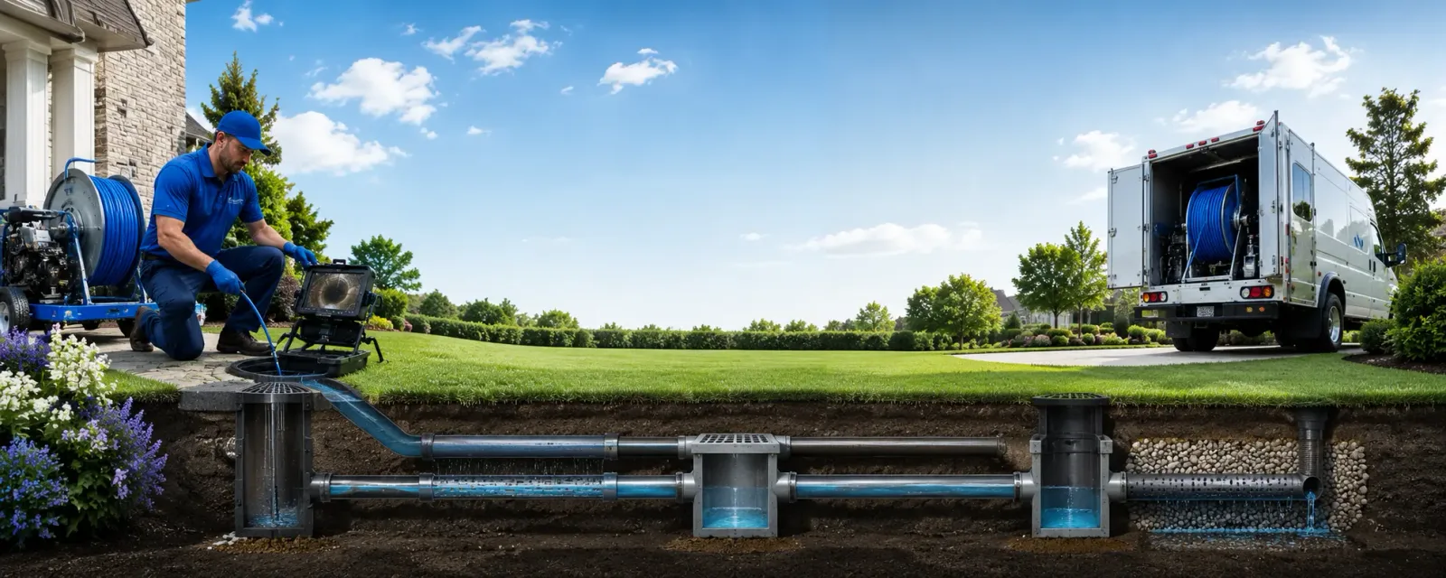 Outdoor drain cleaning information for Beaumont, CA